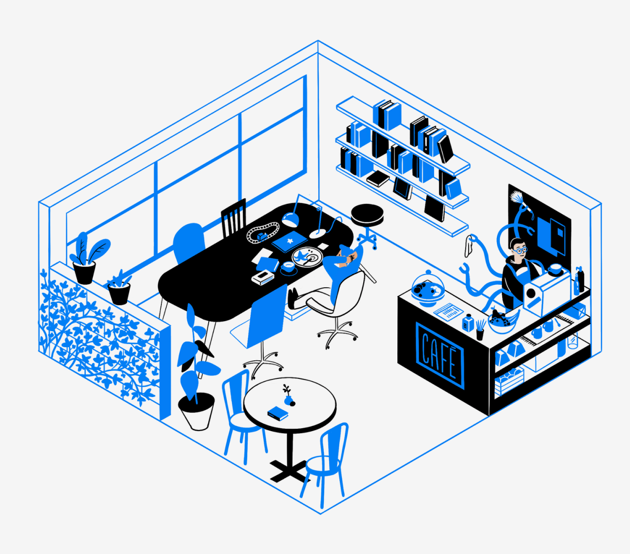 interior de la cafeteria